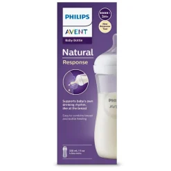 AVENT Philips - Biberón con tetina natural Answer 330ml 3m+ | sin bpa* Biberones Y Chupetes·Biberones