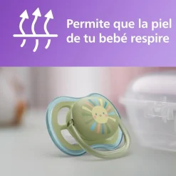 AVENT Philips - Biberón Natural Response 125 ml + Chupete Ultra Air 0-6m