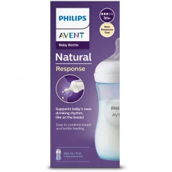 AVENT Philips - Biberón Natural Response azul 260 ml (1m+)