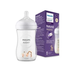 AVENT Philips - Biberon natural response jirafa 260 ml (1m+)
