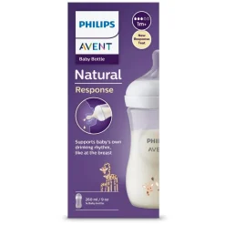 AVENT Philips - Biberon natural response jirafa 260 ml (1m+)
