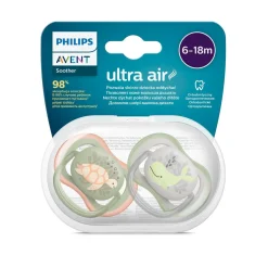 AVENT Philips - Chupetes ultra air 6-18 meses verde/gris* Biberones Y Chupetes·Chupetes