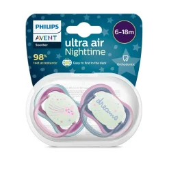 AVENT Philips - Chupetes ultra air night time 6-18 meses estrellas y sueños* Biberones Y Chupetes·Chupetes