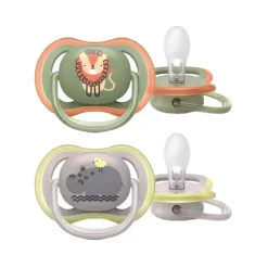 PHILIPS AVENT - Chupetes ultra air animales 6-18 meses