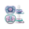 AVENT Philips - Chupetes ultra air 6-18 meses azul/rosa - 2 unidades* Biberones Y Chupetes·Chupetes