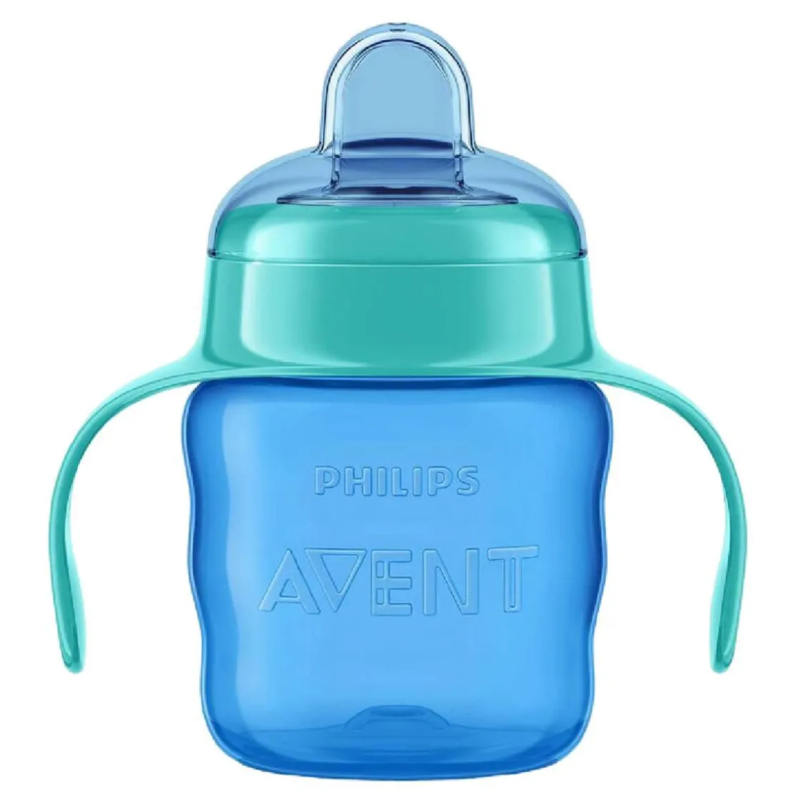 PHILIPS AVENT - Vaso azul 200 ml boquilla blanda +6 meses