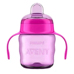 PHILIPS AVENT - Vaso rosa 200 ml boquilla blanda +6 meses* Preparación Comida Y Accesorios·Tazas Y Vasos