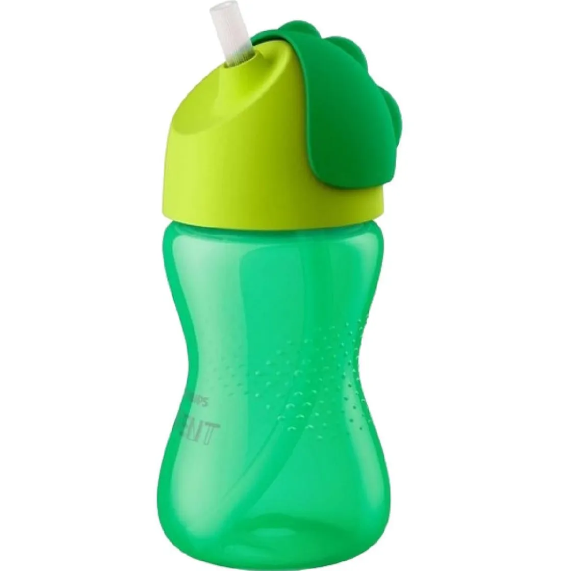 PHILIPS AVENT - Vaso verde con pajita 300 ml +12 meses