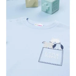 Prenatal Pijama azul de animalitos para niño