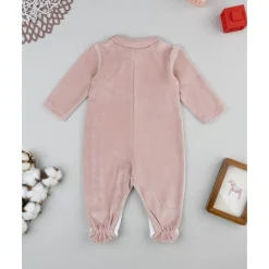 Prenatal Pijama bicolor de bebé en terciopelo blanco y rosa* Ropa Y Accesorios·Peleles|Recién Nacido·Ropa Y Accesorios