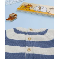 Prenatal Pijama de bebé a rayas beige y azul* Ropa Y Accesorios·Peleles|Recién Nacido·Ropa Y Accesorios