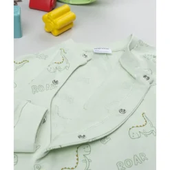 Prenatal Pijama de invierno bebé verde dinosaurios