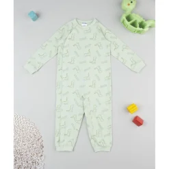 Prenatal Pijama de invierno bebé verde dinosaurios
