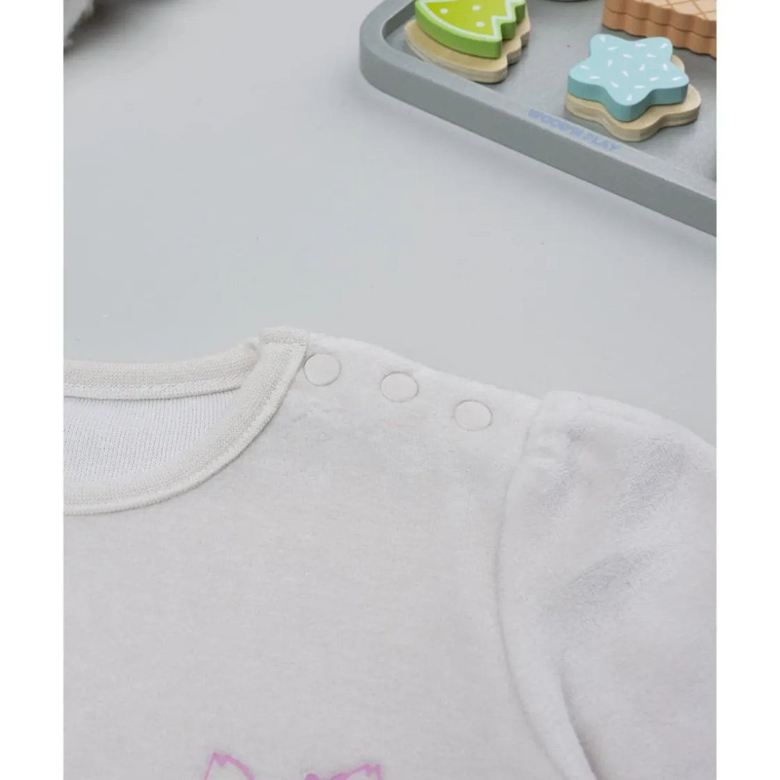 Prenatal Pijama de niña beige con zorros