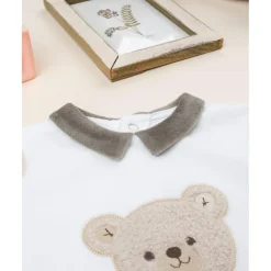 Prenatal Pijama entero bebé blanco/beige con osito* Ropa Y Accesorios·Peleles|Recién Nacido·Ropa Y Accesorios