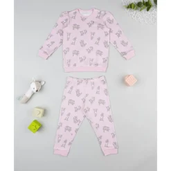 Prenatal Pijama felpado niña rosa Tambor