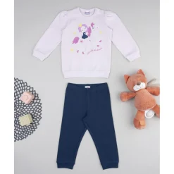 Prenatal Pijama niña rosa y azul unicornios