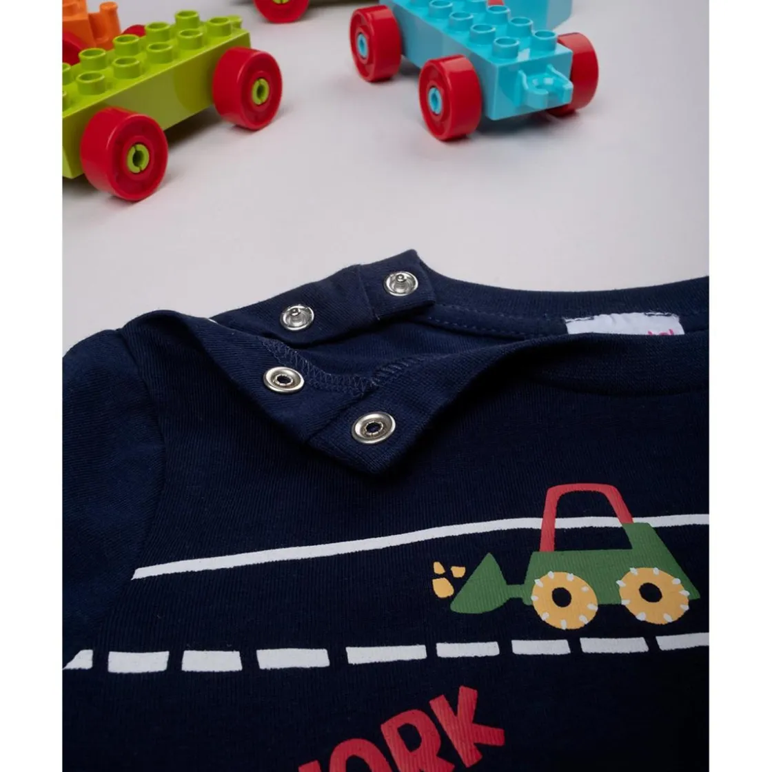 Prenatal Pijama niño azul/rojo coche