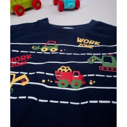 Prenatal Pijama niño azul/rojo coche