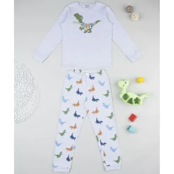 Prenatal Pijama niño gris dinosaurio