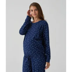 Prenatal Pijama premamá azul con estampado