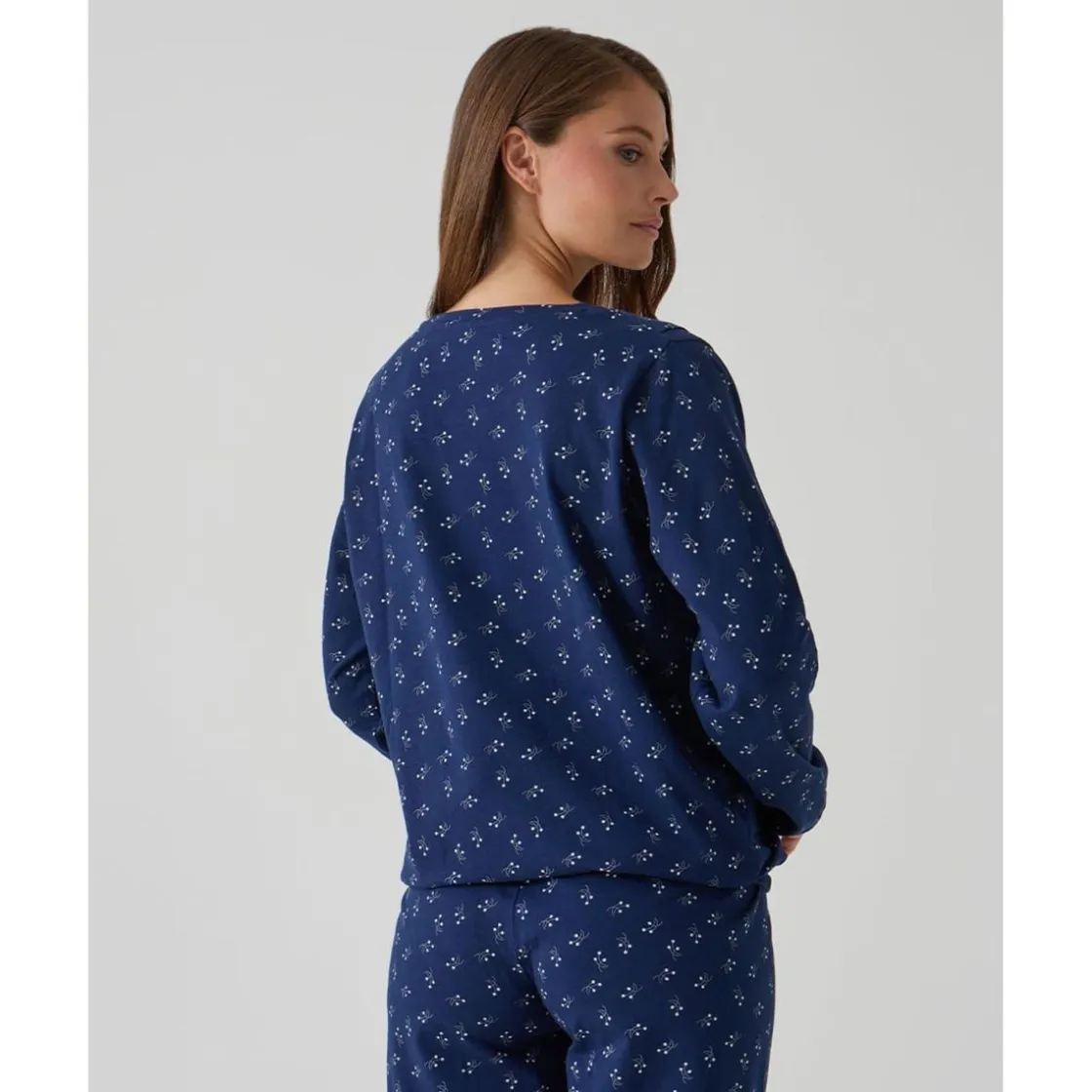 Prenatal Pijama premamá azul con estampado