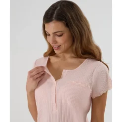 Prenatal Pijama premamá rosa con encaje y botones para lactancia* Premamá·Íntimo Y Noche|Íntimo Y Noche·Pijamas Y Camisones