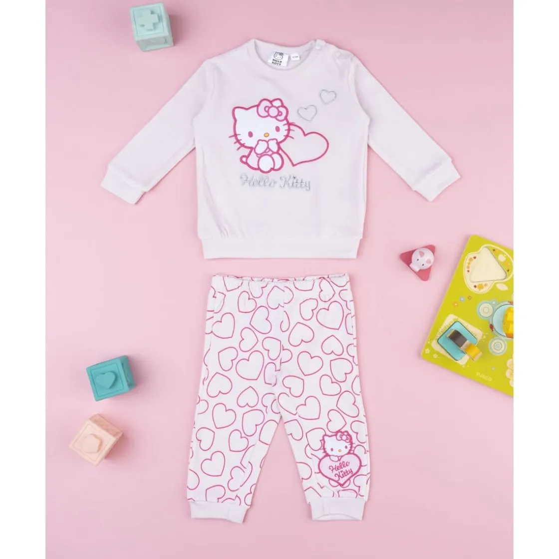 Prenatal Pijama rosa de niña Hello Kitty* Descanso Y Ropa Interior·Bebé 3-36 Meses