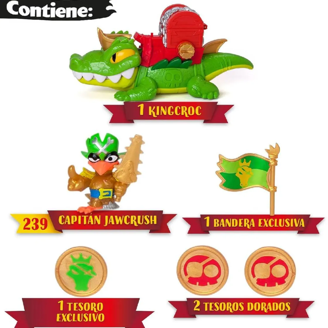 PIRATIX Crazy Jungle - King Croc* Figuras De Acción