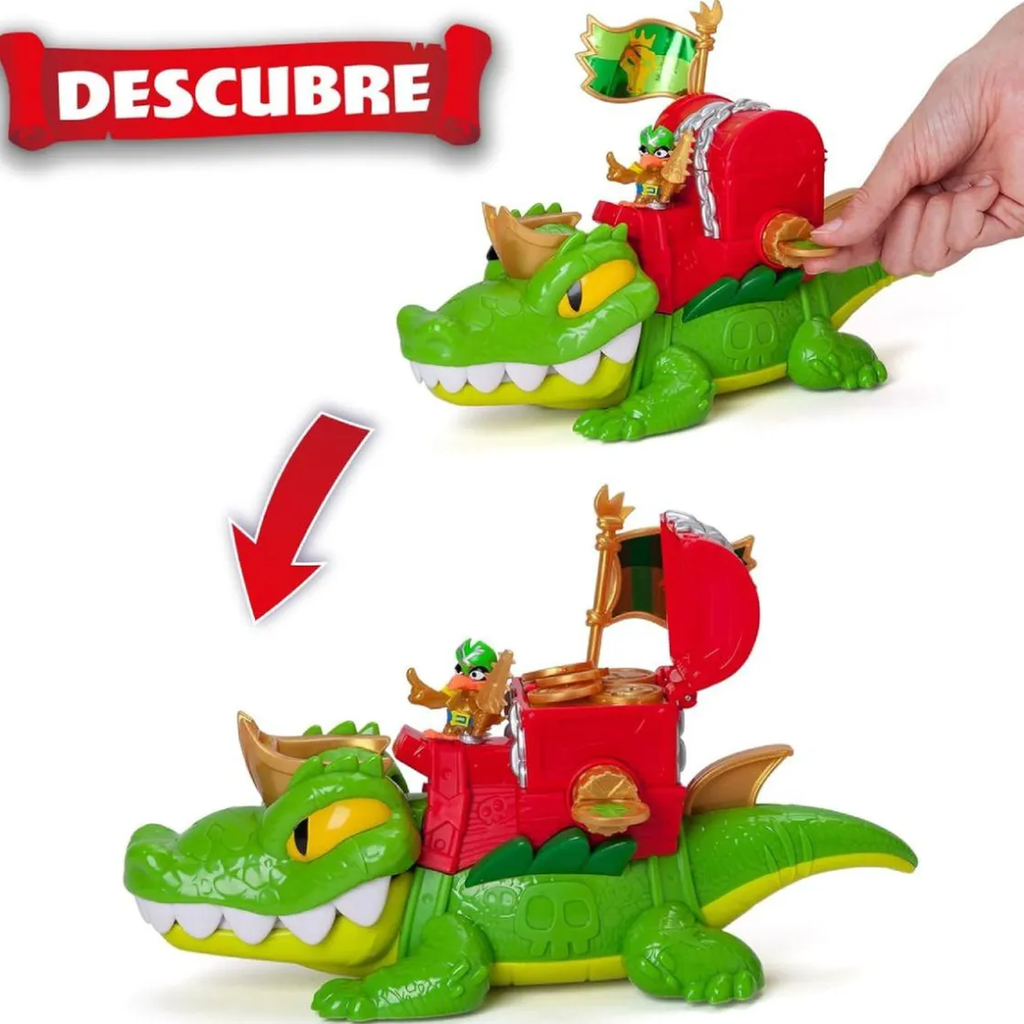 PIRATIX Crazy Jungle - King Croc* Figuras De Acción