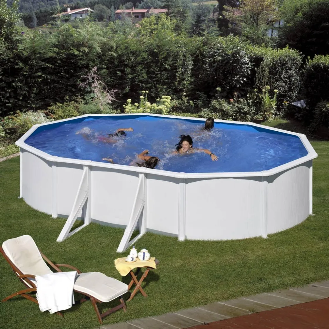 GRE Piscina ovalada Fidji 500 x 300 cm