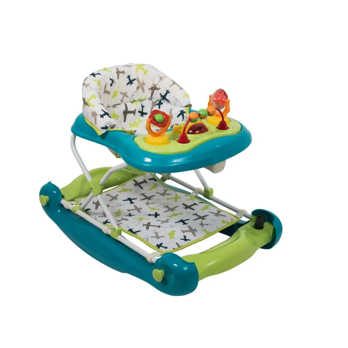 PLASTIMYR - Andador Balancín Azul Aviones* Entretenimiento·Andadores
