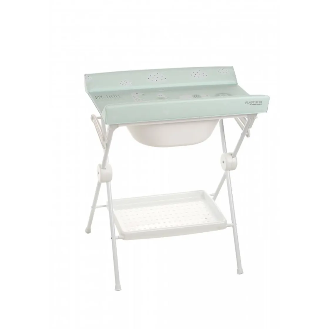 PLASTIMYR - Bañera Plegable Lea Safari Menta* Baño Y Accesorios·Bañeras Cambiador