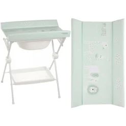 PLASTIMYR - Bañera Plegable Lea Safari Menta* Baño Y Accesorios·Bañeras Cambiador