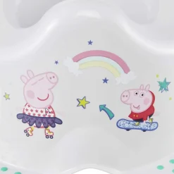 PLASTIMYR - Peppa Pig - Orinal antideslizante Peppa Pig, 38 x 27 x 23.5 cm, gris claro ㅤ