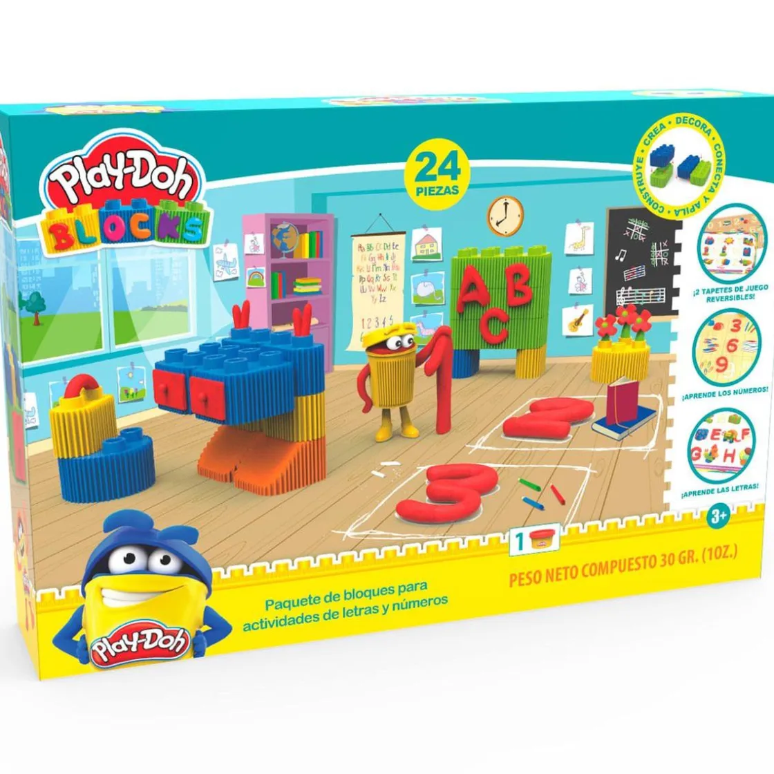 PLAY-DOH Blocks - Aprende Números y Letras