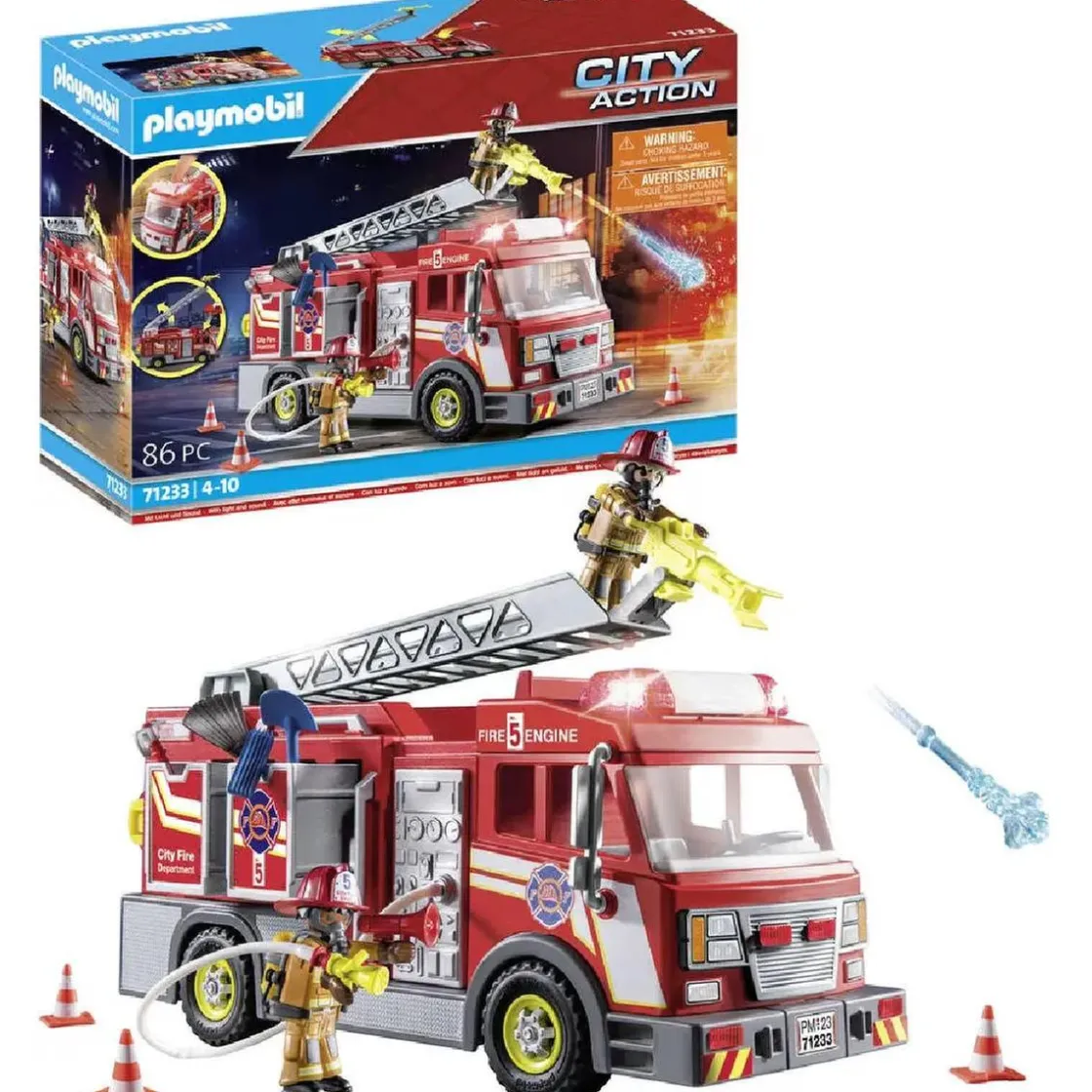 PLAYMOBIL - Camión de Bomberos City Action