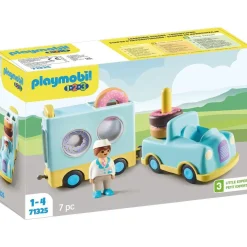 PLAYMOBIL - Camión de donut con función de apilado y clasificación ㅤ* Juguetes De Construcción
