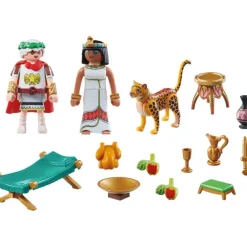 PLAYMOBIL - Construcción Astérix César y Cleopatra 71270 ㅤ* Juguetes De Construcción