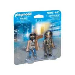 PLAYMOBIL - Dúo de Acción: SWAT & Bandido ㅤ* Juguetes De Construcción