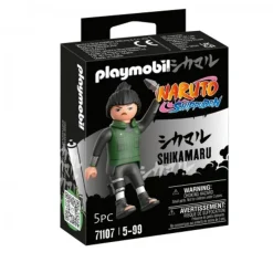 PLAYMOBIL - Figura de Shikamaru con chaleco verde, pantalón y botas negras y Kunai ㅤ* Juguetes De Construcción
