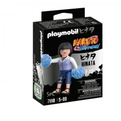 PLAYMOBIL - Figura ninja Hinata con cabello negro y chaqueta blanca y lila ㅤ* Juguetes De Construcción