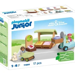 PLAYMOBIL - Juguete mercado ecológico y carretilla elevadora