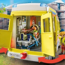 PLAYMOBIL - City Life Ambulancia con luz y sonido ㅤ