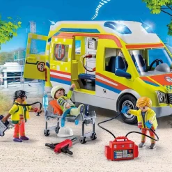 PLAYMOBIL - City Life Ambulancia con luz y sonido ㅤ
