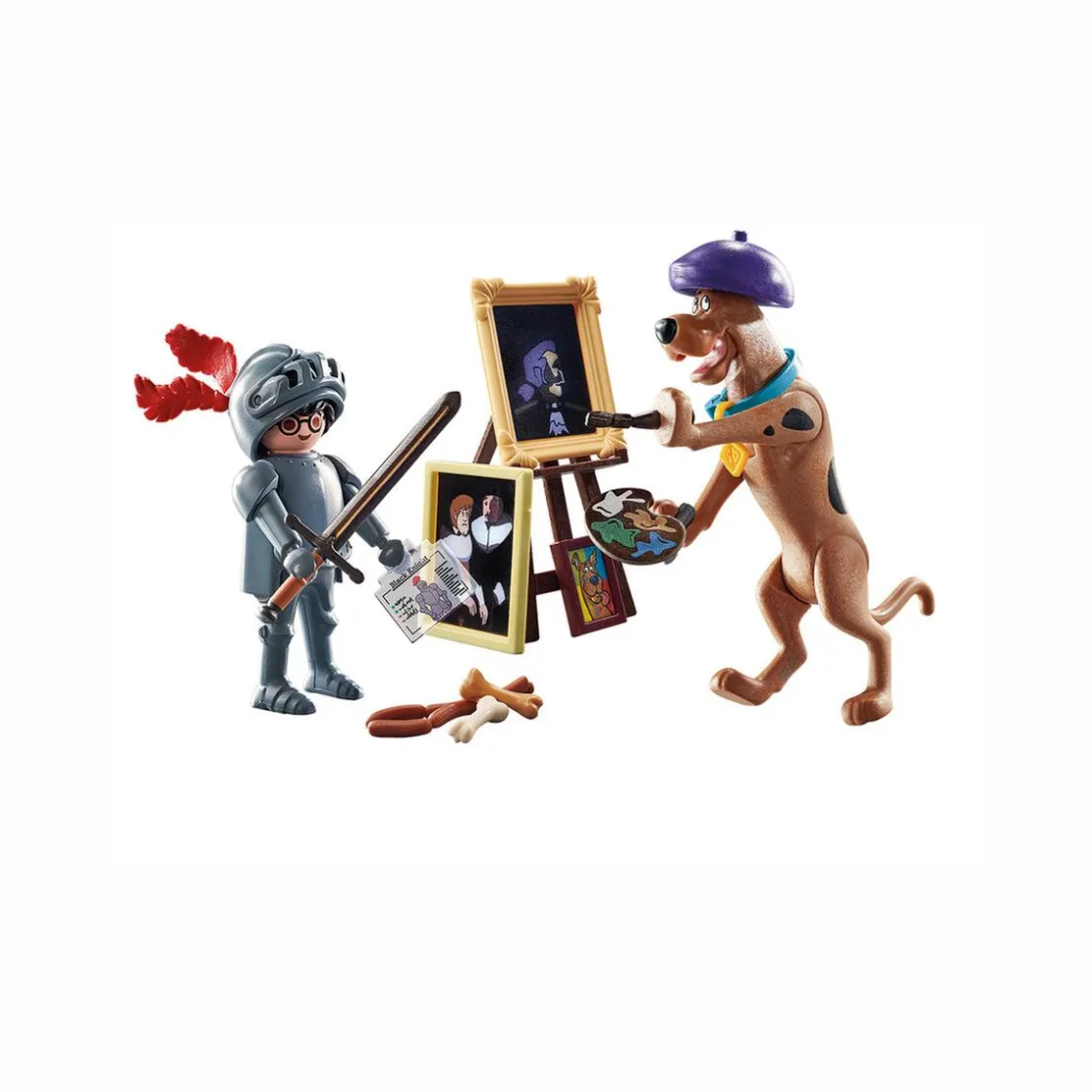 PLAYMOBIL - SCOOBY-DOO! Aventura con Black Knight 70709* Juguetes De Construcción