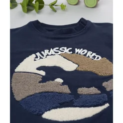 Prenatal Plumífero azul con capucha para niño