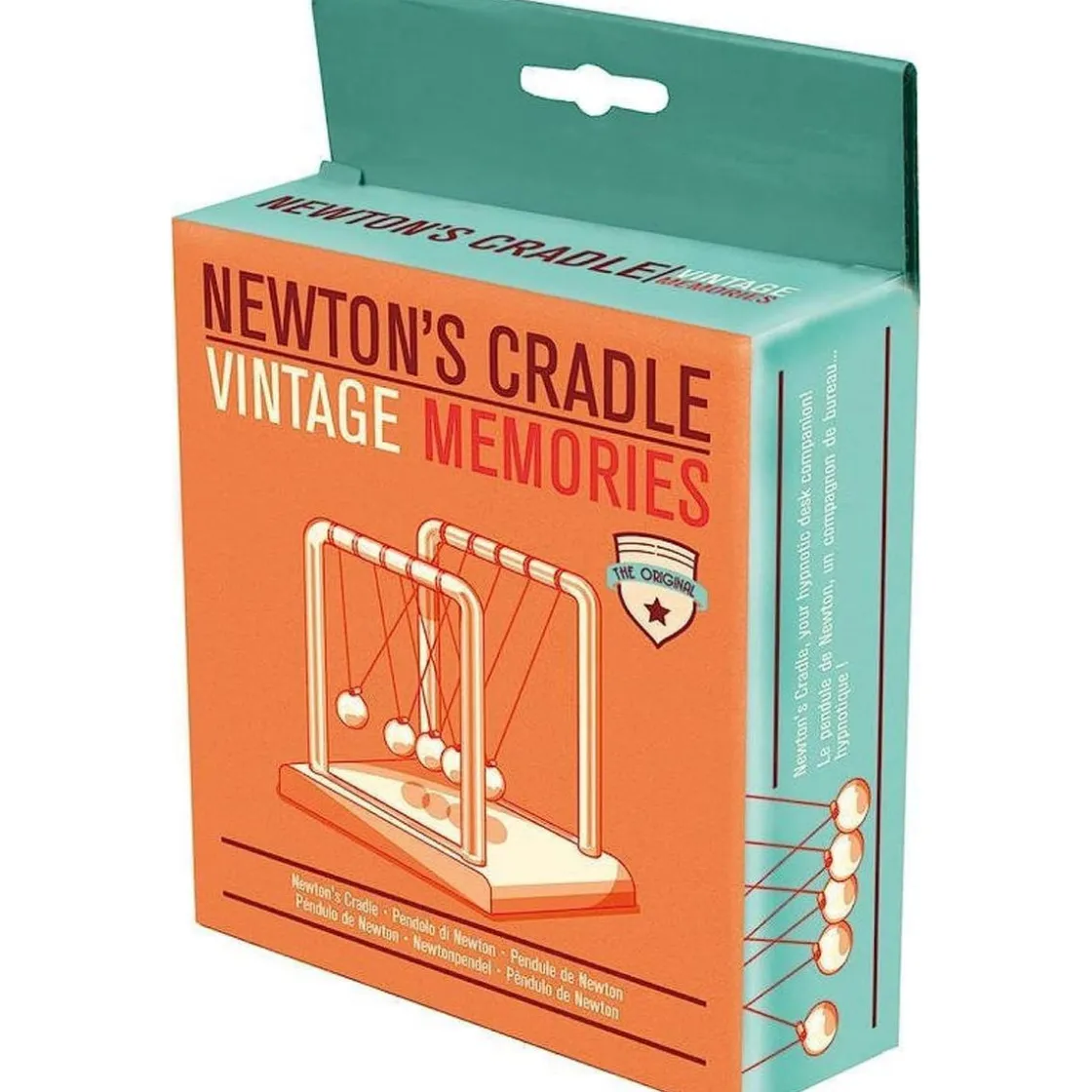 TOYS "R" US Péndulo de Newton multicolor, material ABS y acero, 9x9 cm