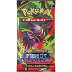 BANDAI Pokémon - Megaevolución Fuegos Fantasmales - Sobre cartas coleccionables en español (Varios modelos)* Friki Zone|Juegos Y Puzzles