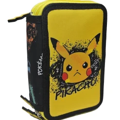 POKEMON Pokémon - Plumier 3 cremalleras - Skate Face